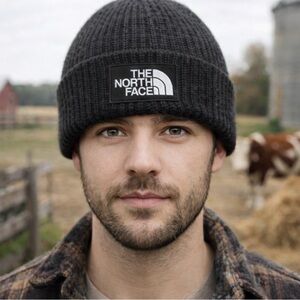 The North Face Grey Knit Beanie